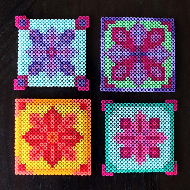 bliss bloom {blog} ~ a craft and lifestyle journal: Make // Perler Bead  Coasters